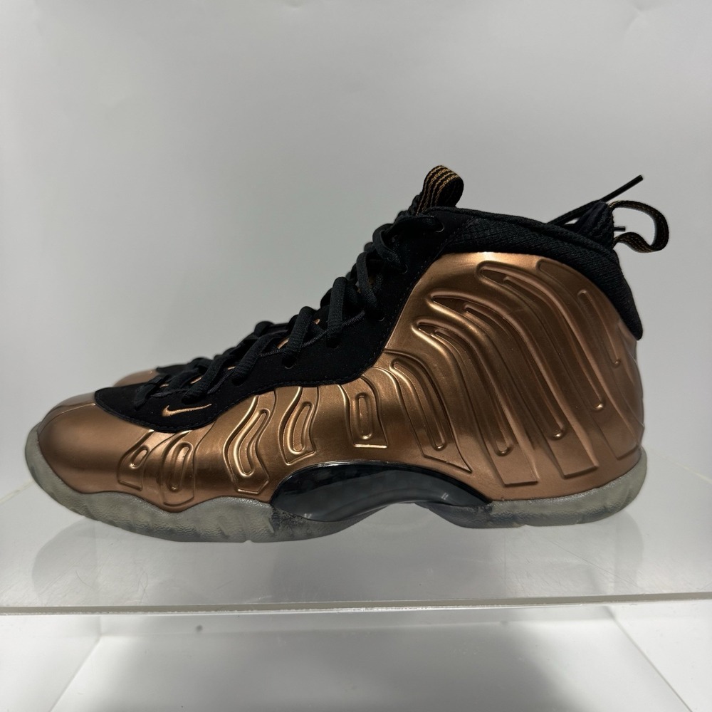 Nike Little Posite One Black Copper Shoes Sneakers 644791-004 Youth GS Size 6Y
